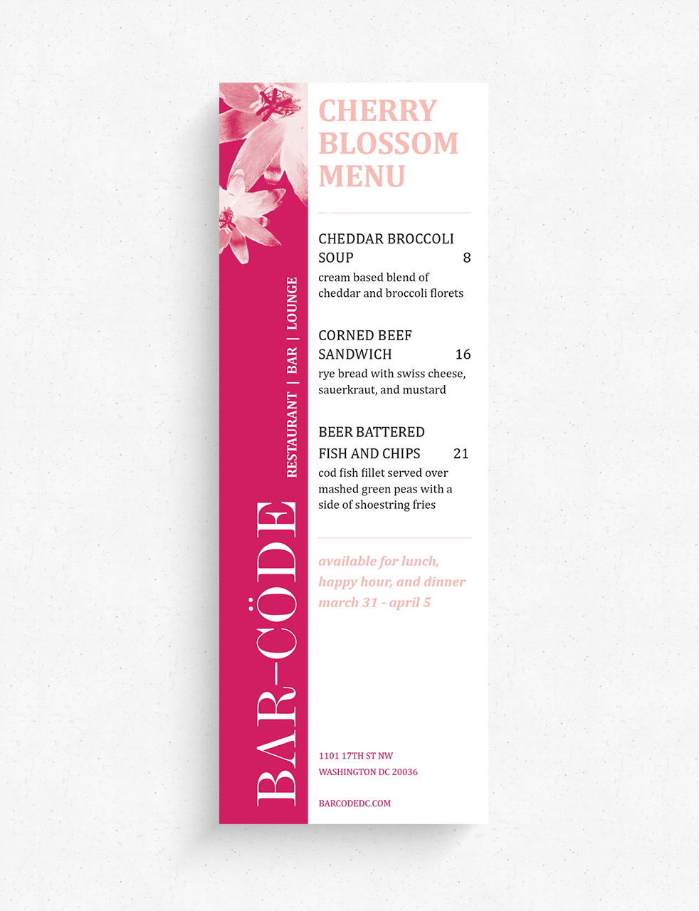 Barcode Menus - AJH